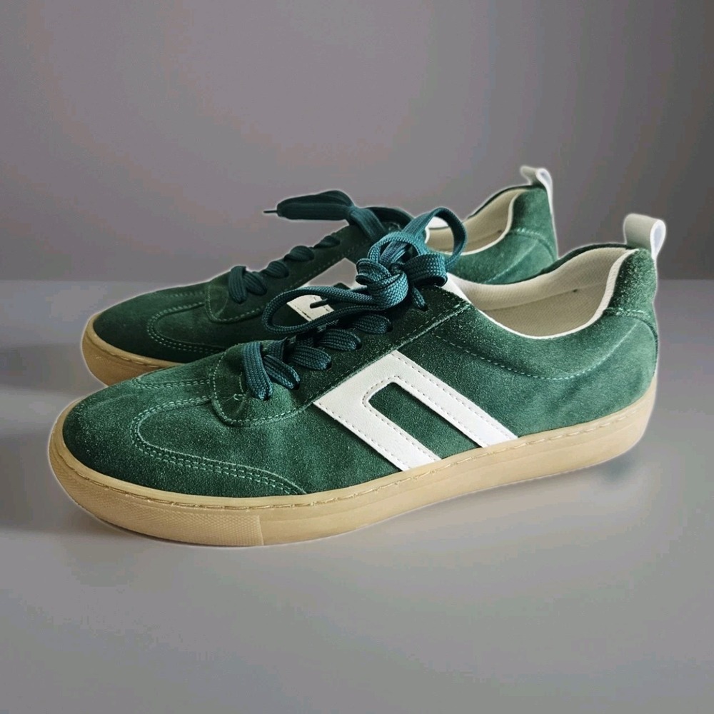 Cruza Sneakers Tennis Shoes Size EUR‎ 40 Green Suede Made in Portugal
